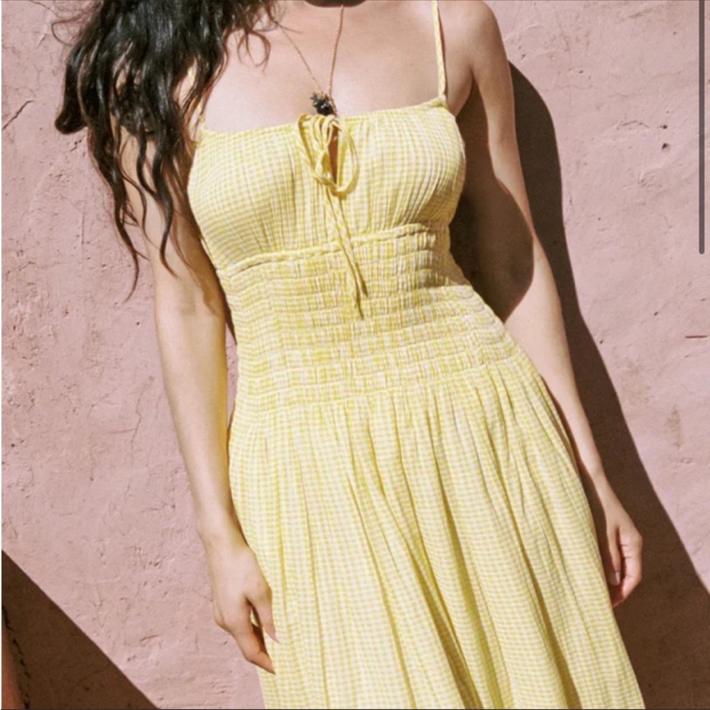 Ciao Lucia Barbara sundress yellow gingham